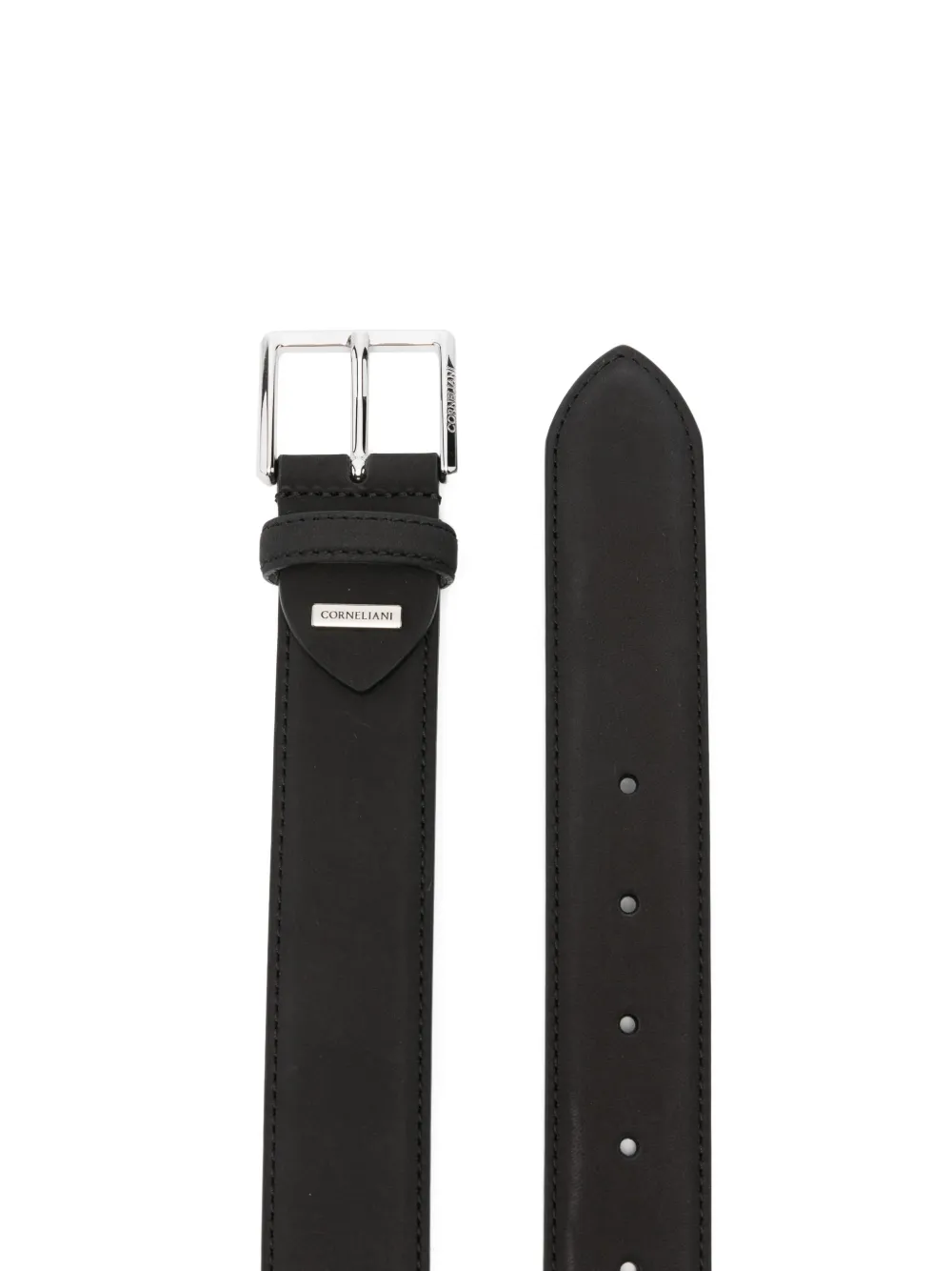 Corneliani Riem met vierkante gesp - Zwart
