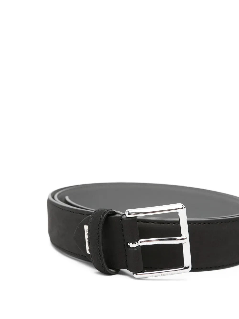 Corneliani Square-buckle Belt In Burgundy