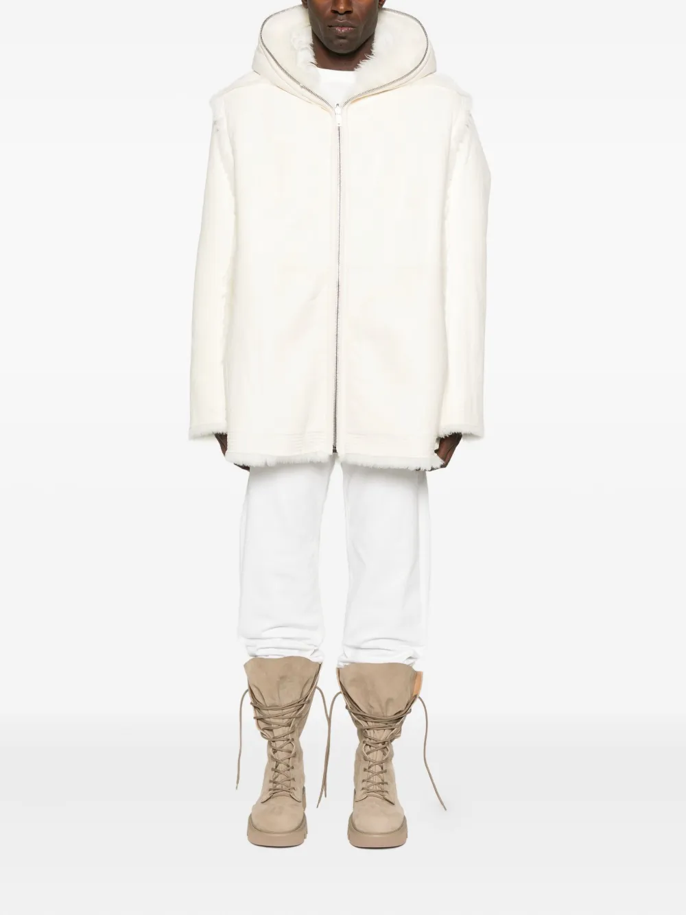 Rick Owens hooded shearling jacket | Hooded Jackets | Image 2