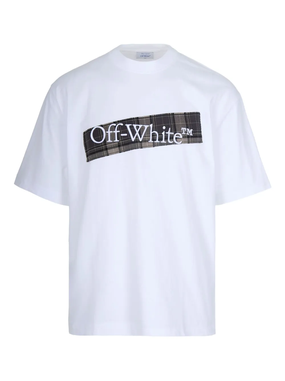 Off-White Flannel Diagonal Skate short-sleeve T-shirt | White | Image 1