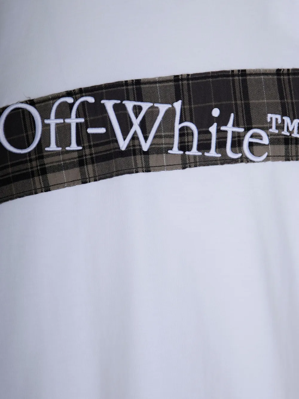 Off-White Flannel Diagonal Skate short-sleeve T-shirt - Wit