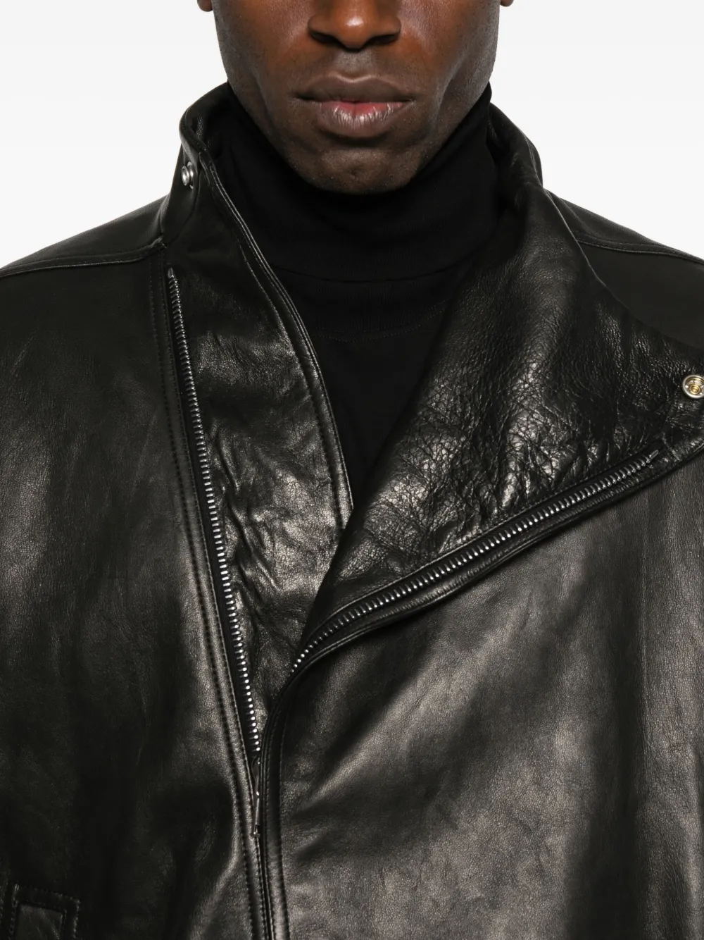 Rick Owens Hollywood Flight Concordians Jacket In Black