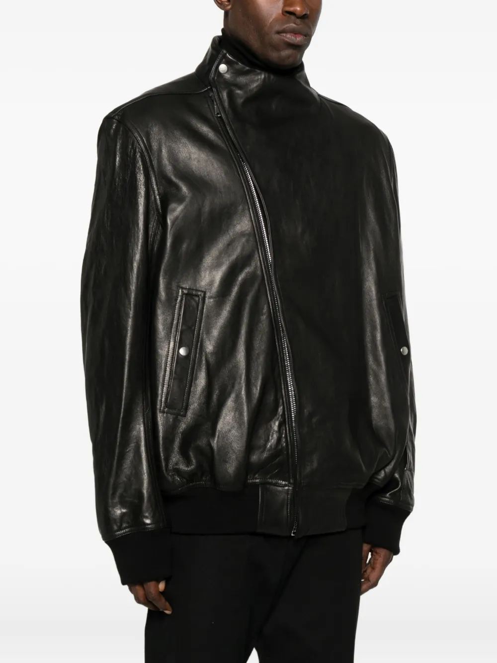 Rick Owens Hollywood Flight Concordians Jacket In Black