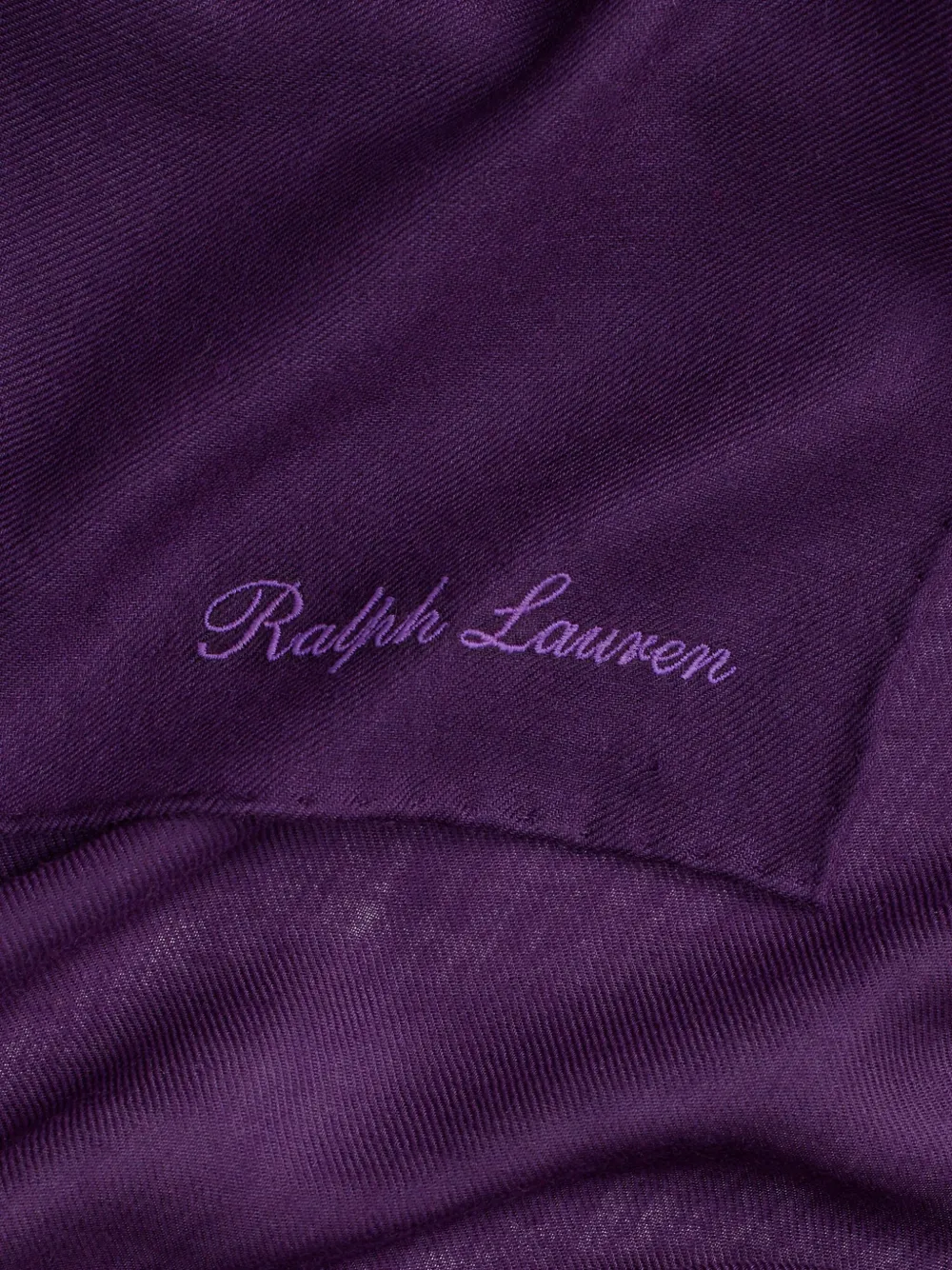 Ralph Lauren Cashmere-pashmina Scarf In Burgundy