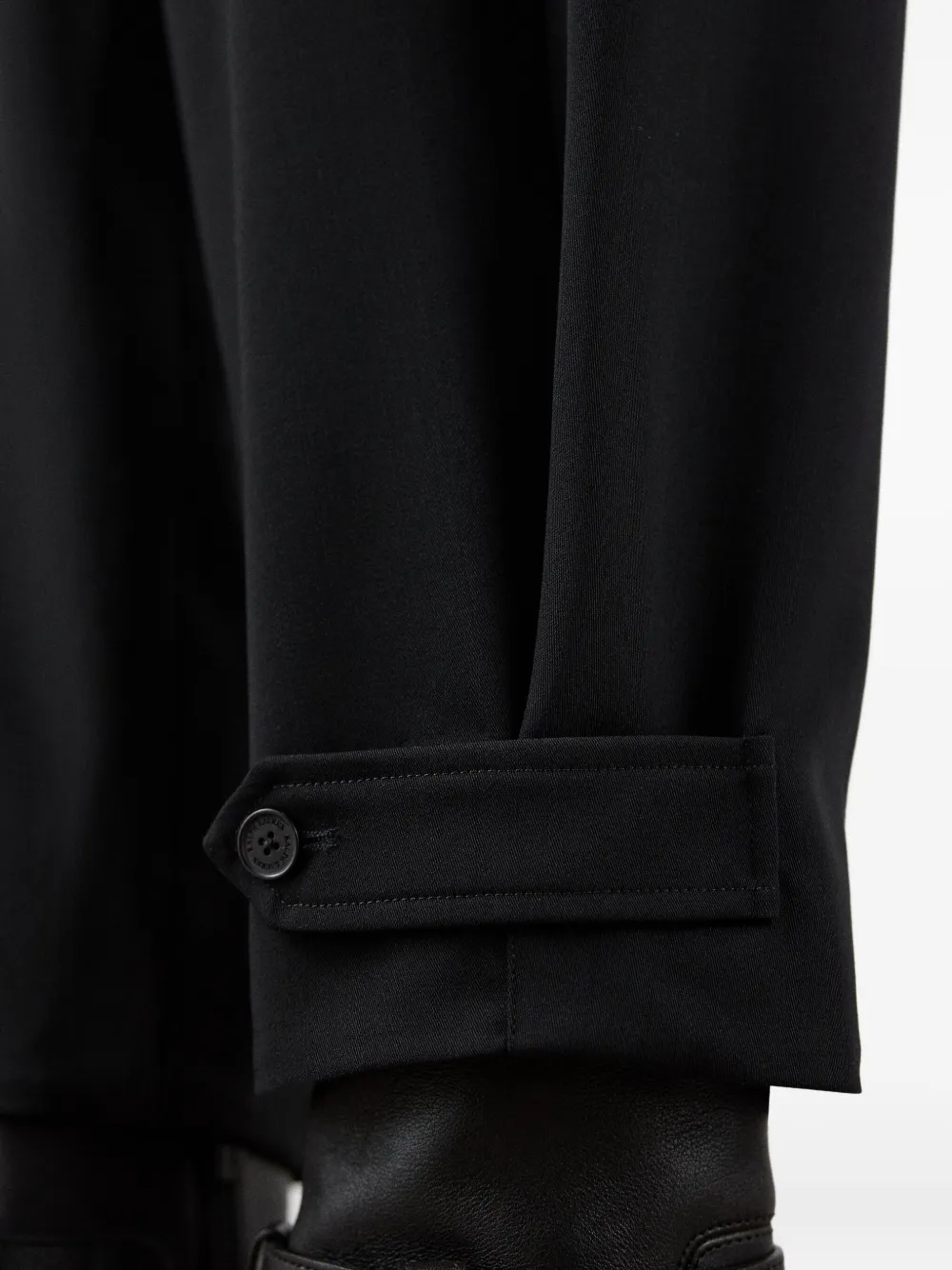 Ralph Lauren Wool Tailored Trousers In Black