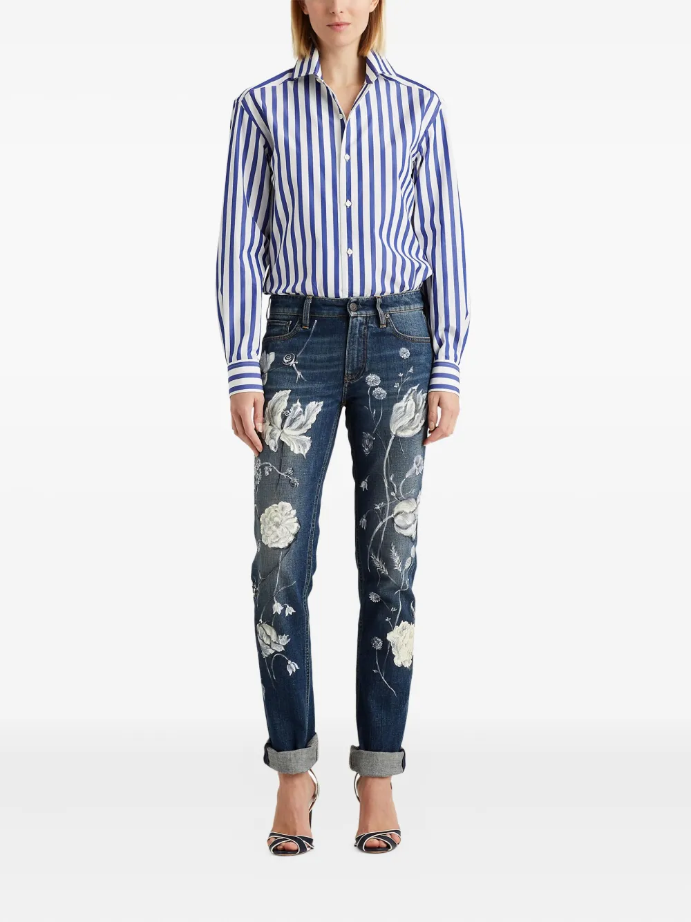 Ralph Lauren Collection Gestreept blouse - Wit