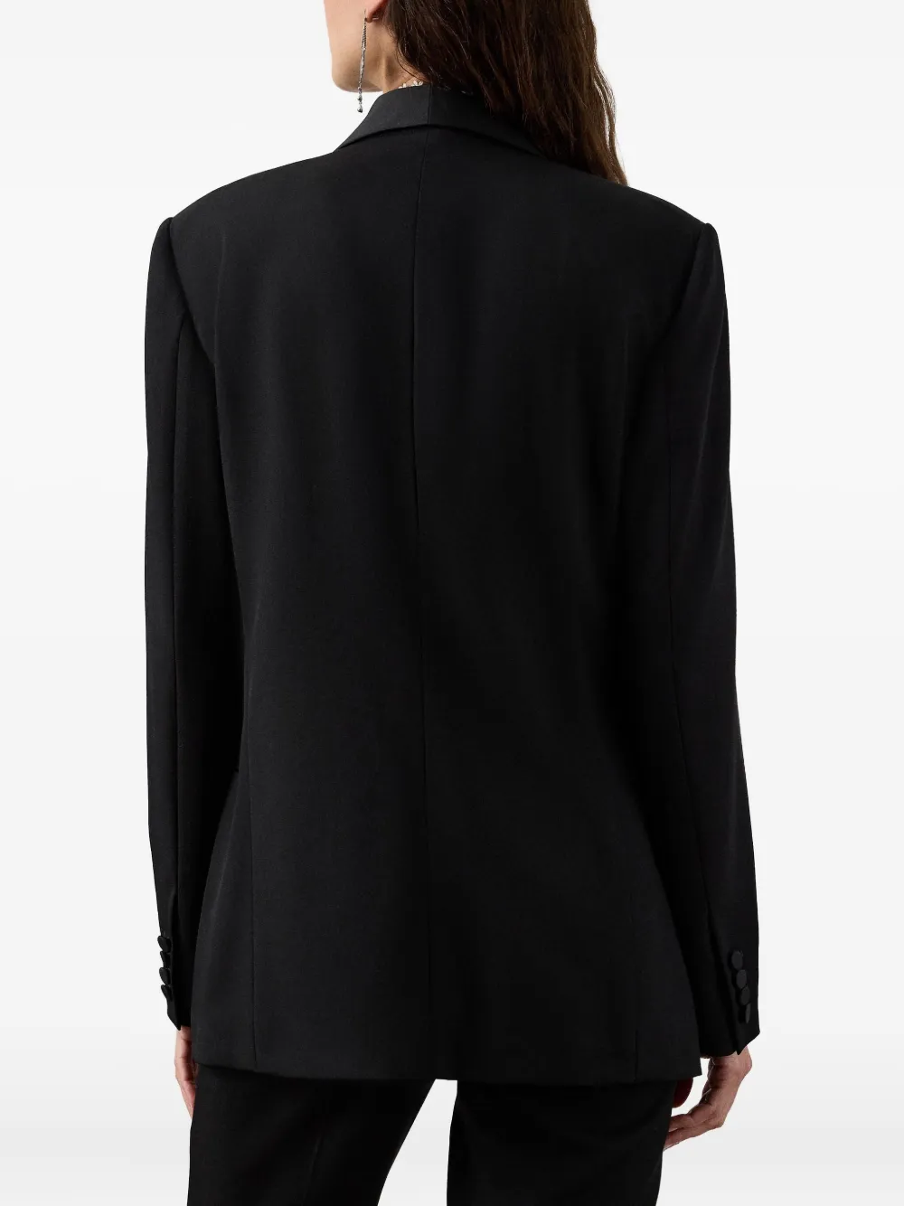 Ralph Lauren Sutton Slim Grain De Poudre Tuxedo Jacket In Black