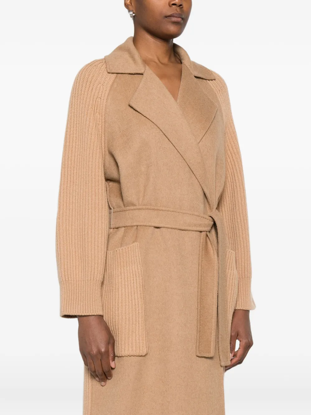 Max Mara Berardi Peacoat In Brown