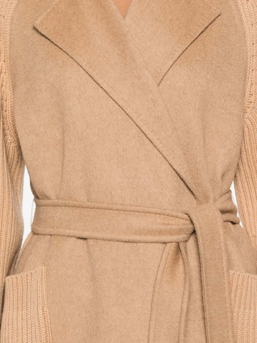 Max Mara Berardi Peacoat In Brown