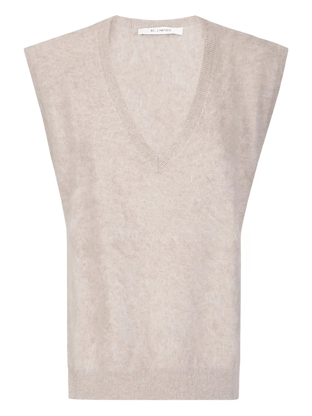 absolut cashmere Miriam V-neck cashmere vest | Neutrals | Image 1