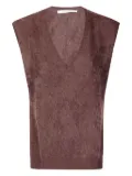absolut cashmere Miriam V-neck cashmere vest - Brown