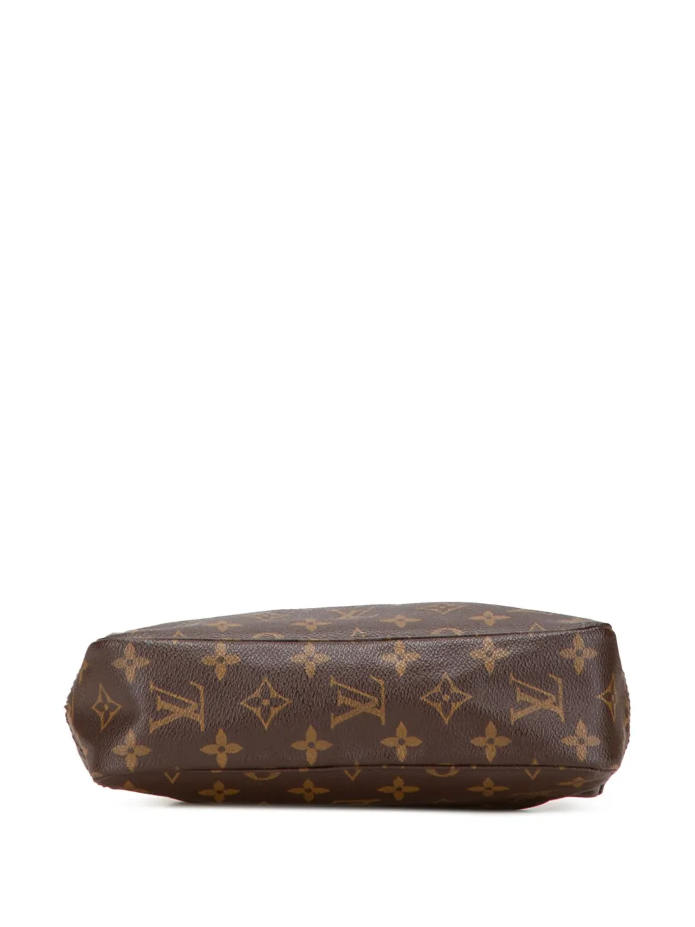 Pre-owned Louis Vuitton 1990 Monogram Trousse Toilette 23 Clutch Bag In Brown