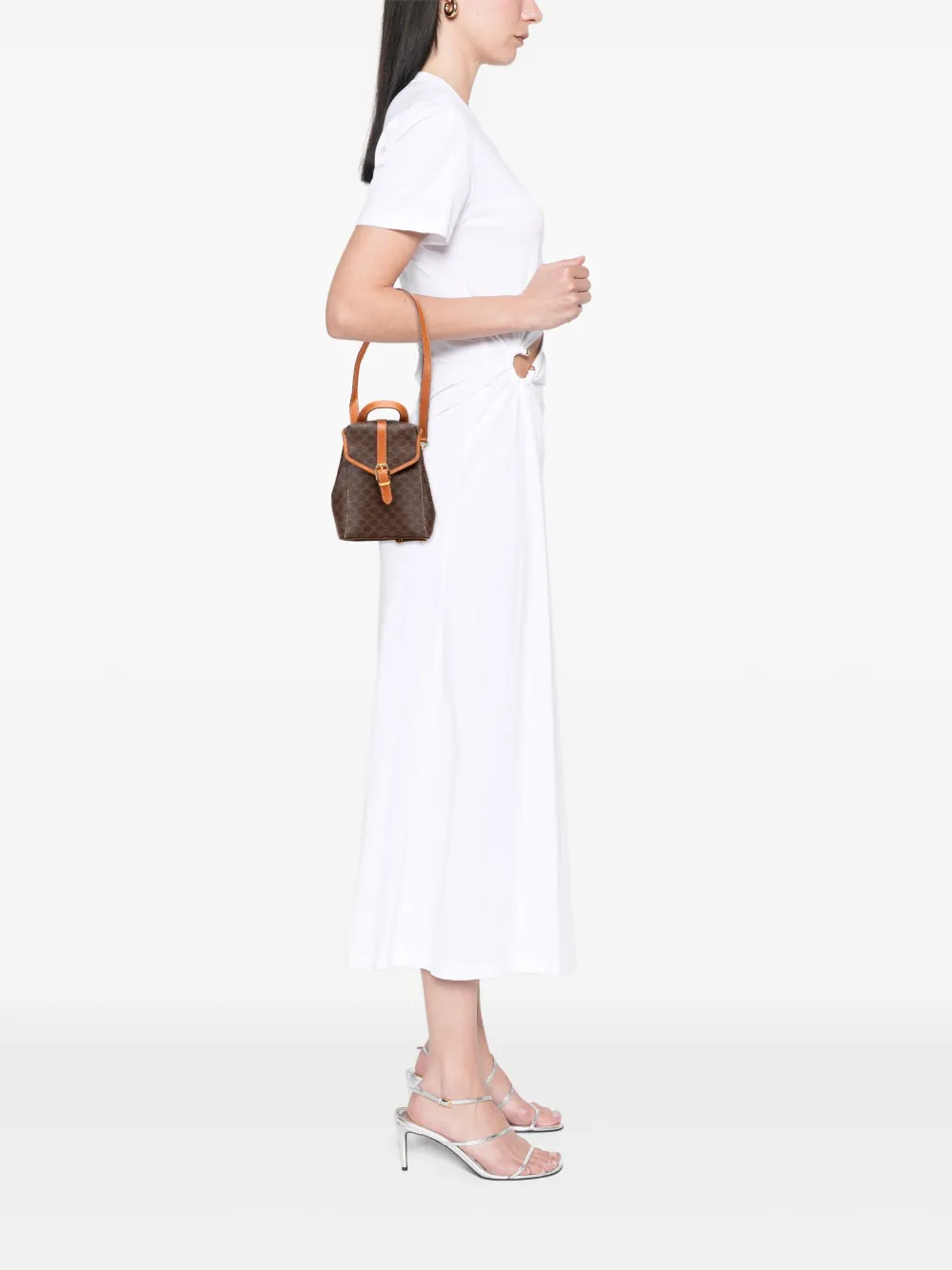 Celine Pre-Owned 1995 Mini Macadam Coated Canvas Twin backpack | Pre-Owned | Image 2