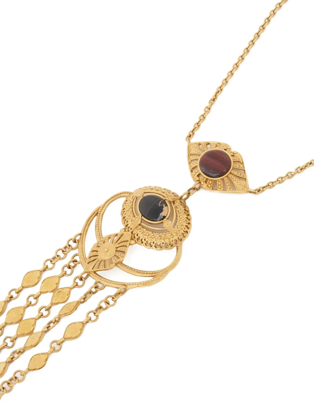 Chloé stone-embellished necklace - Goud