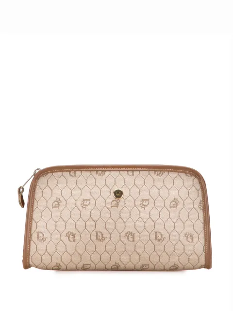 Christian Dior Pre-Owned 20th Century Honeycomb Coated Canvas clutch bag