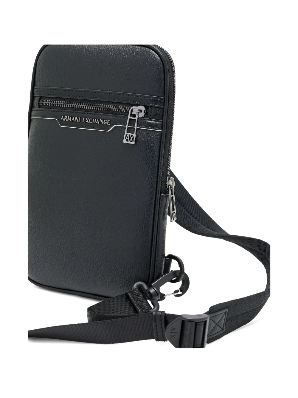 Armani Exchange Zip-fastening Shoulder Bag In Black