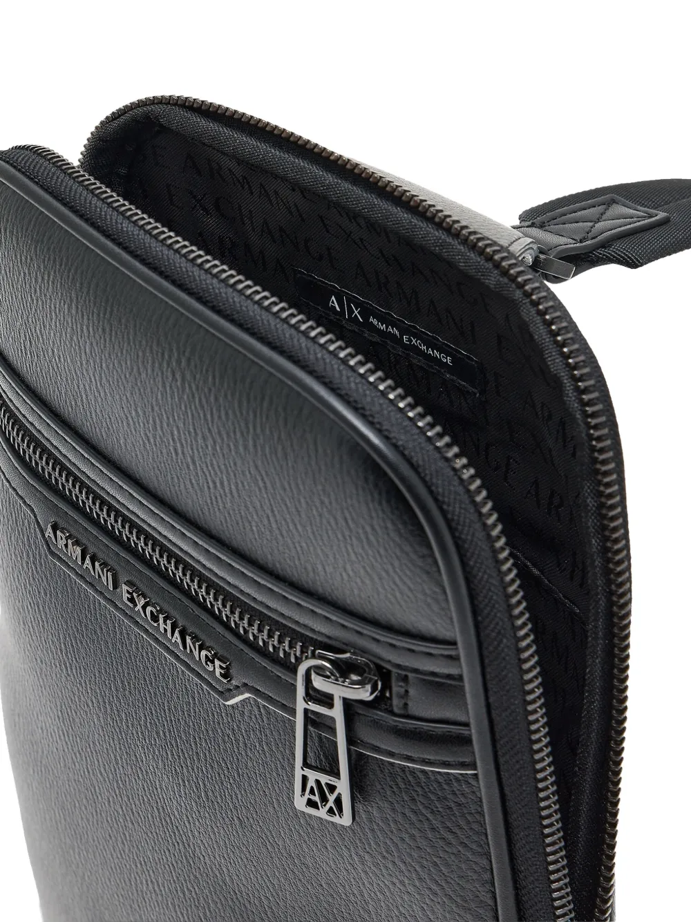 Armani Exchange Zip-fastening Shoulder Bag In Black