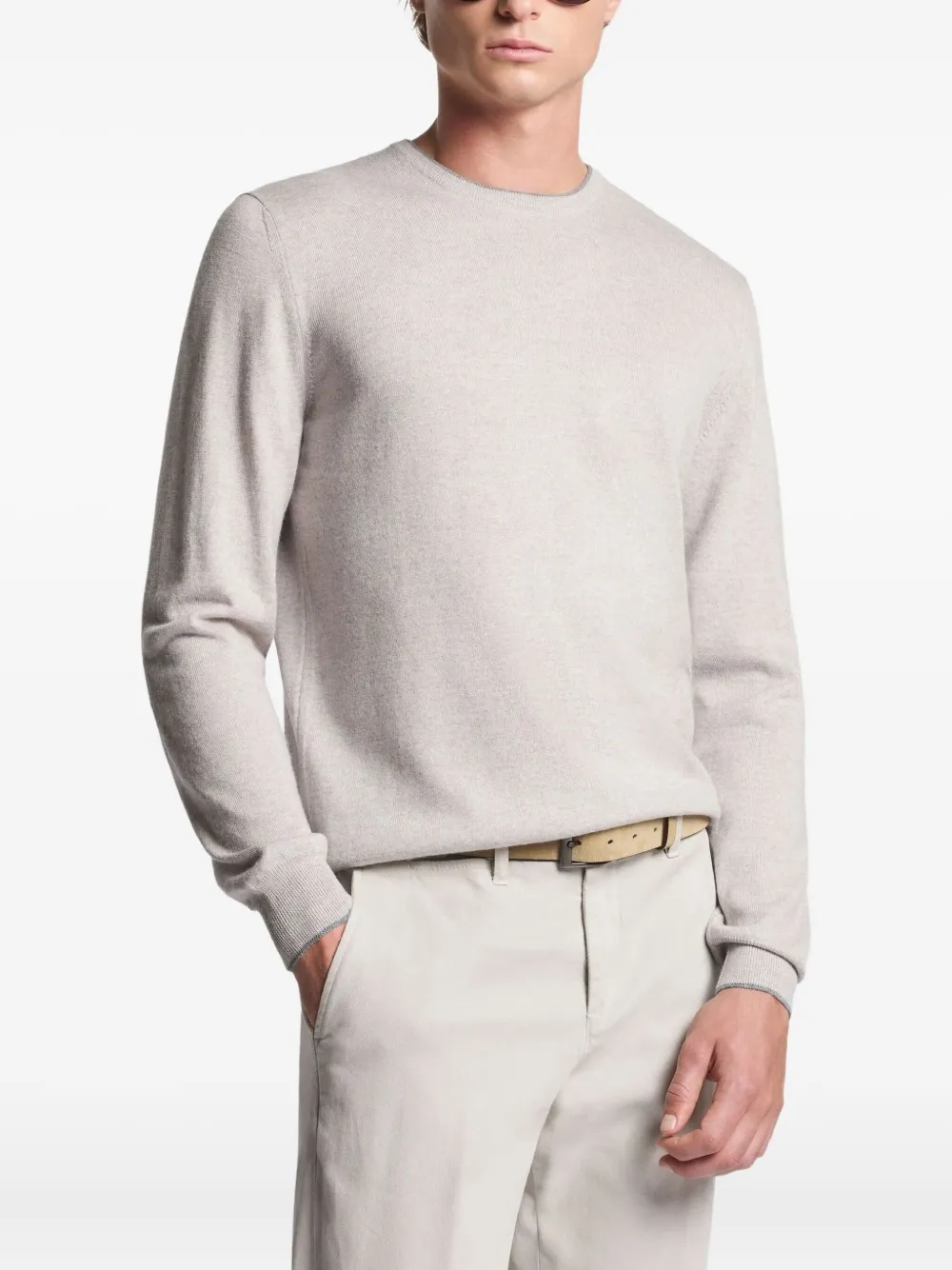 Fay elbow-patch crew-neck sweater | كنزات | Image 2