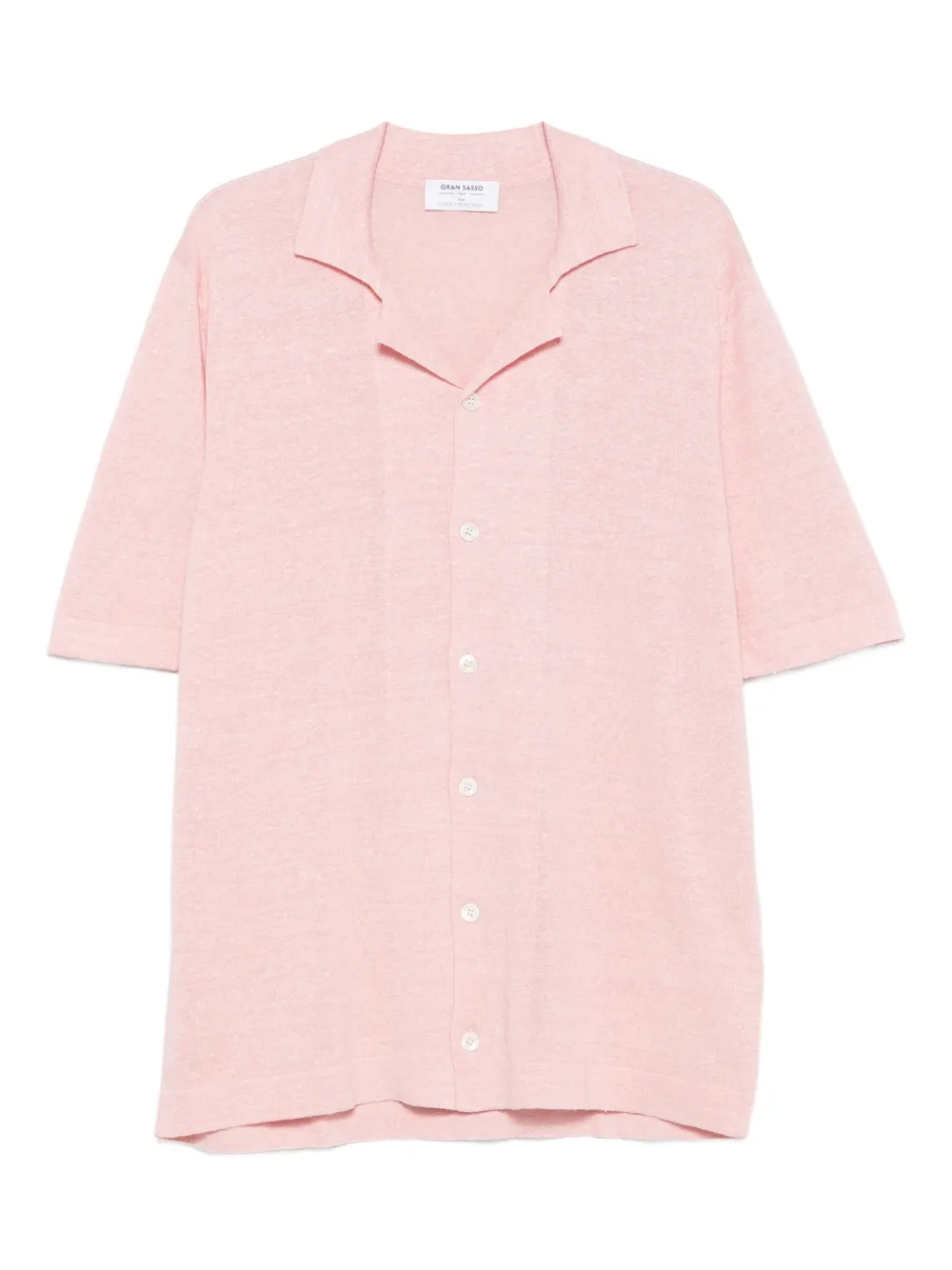 Gran Sasso short-sleeve button shirt | Pink | Image 1