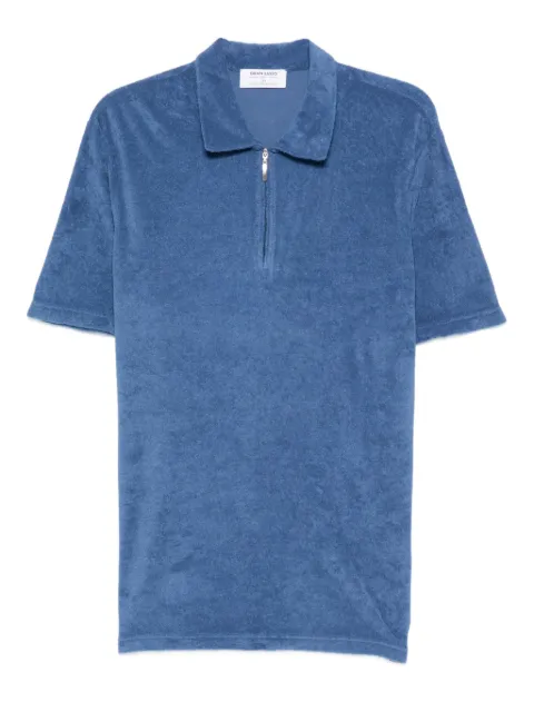 Gran Sasso playera tipo polo con cierre en la parte delantera