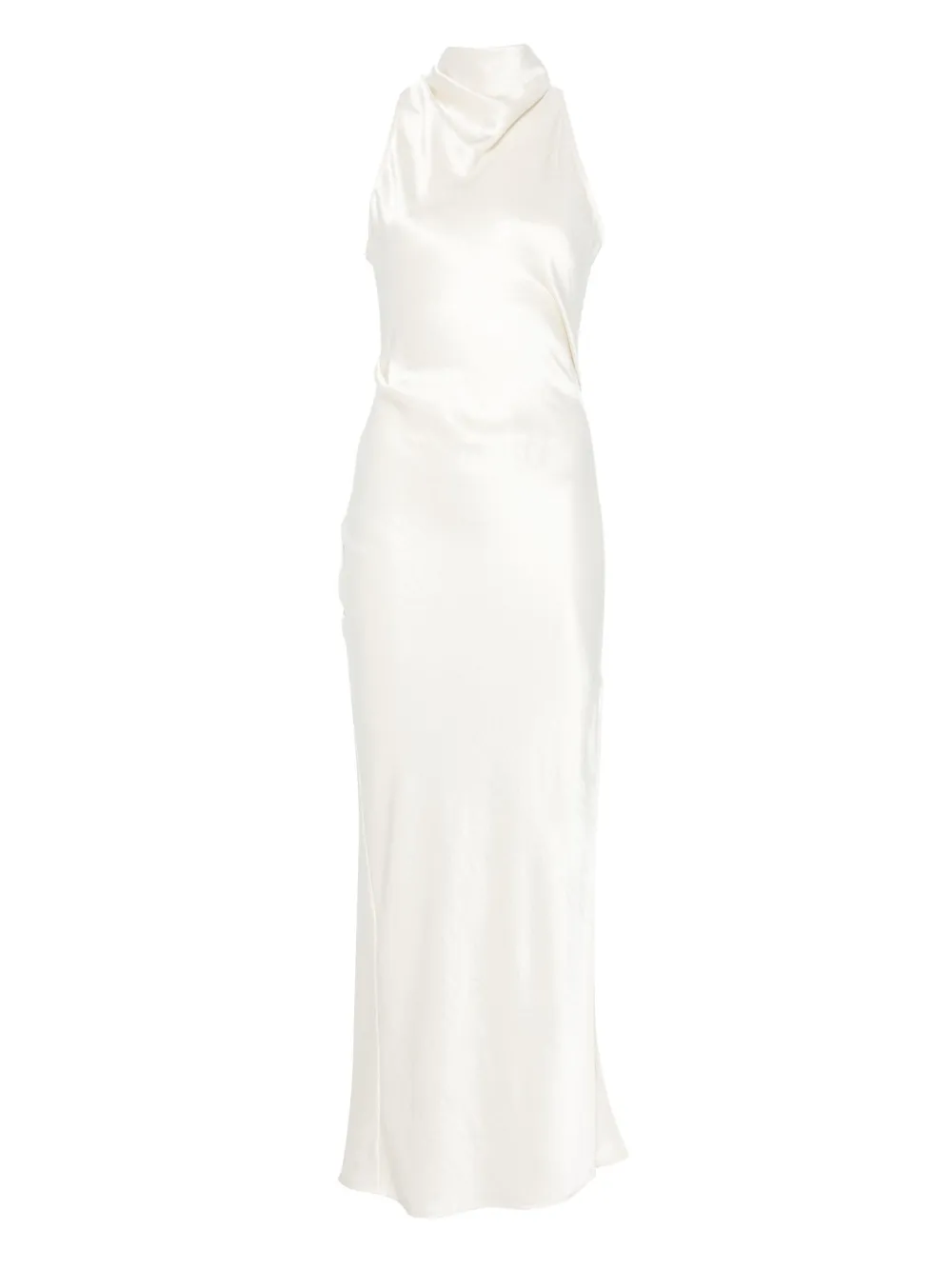 Nanushka High-neck Dress In White
