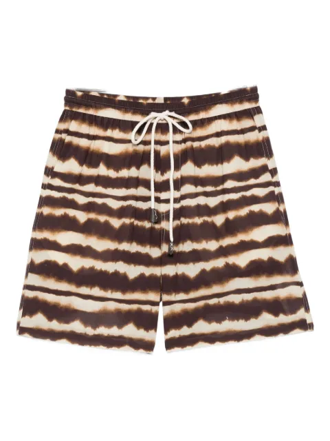 Nanushka Shorts con fantasia tie dye