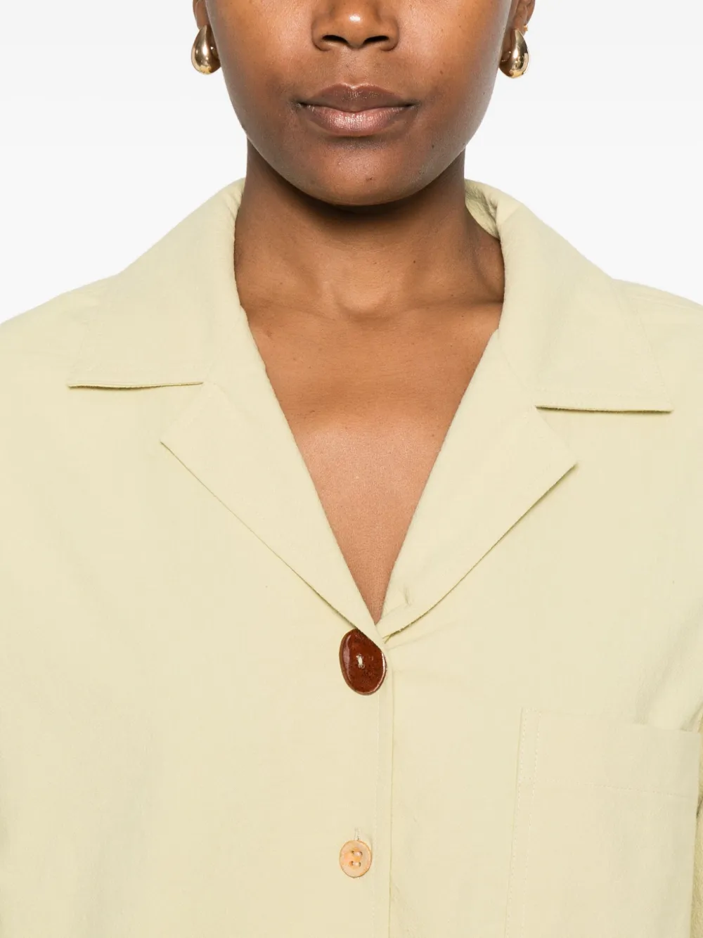 Nanushka Cropped blouse Groen