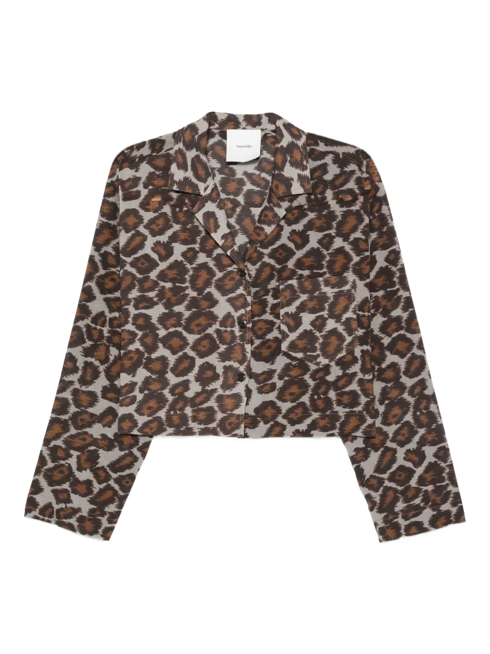Nanushka Camicia con stampa - Marrone