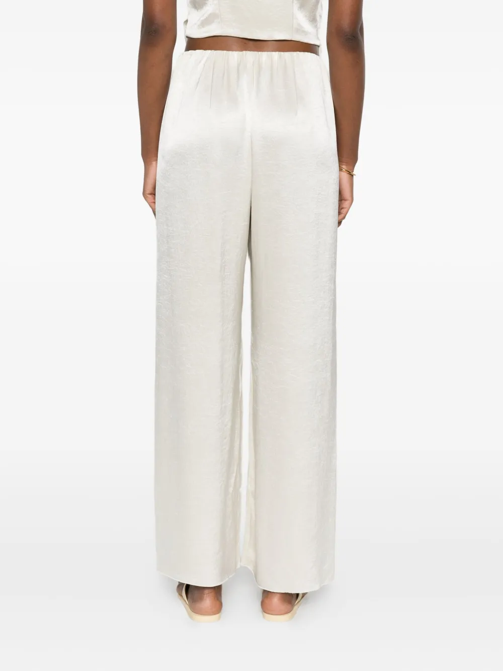 Nanushka Broek met elastische taille Beige