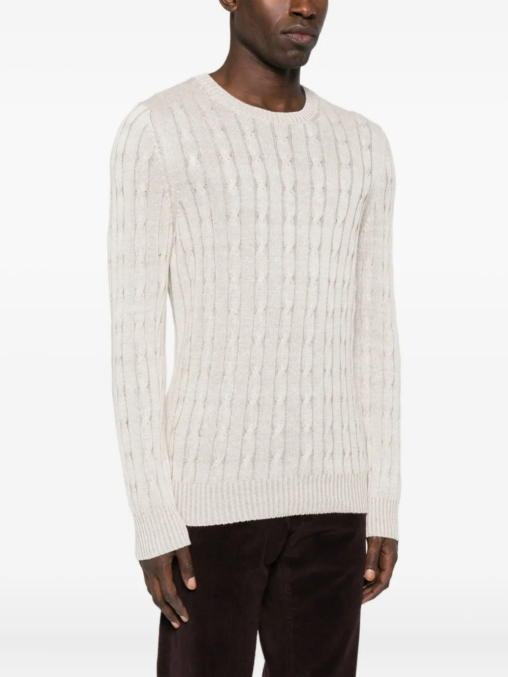  Gran Sasso Crew-neck Sweater - Neutrals 