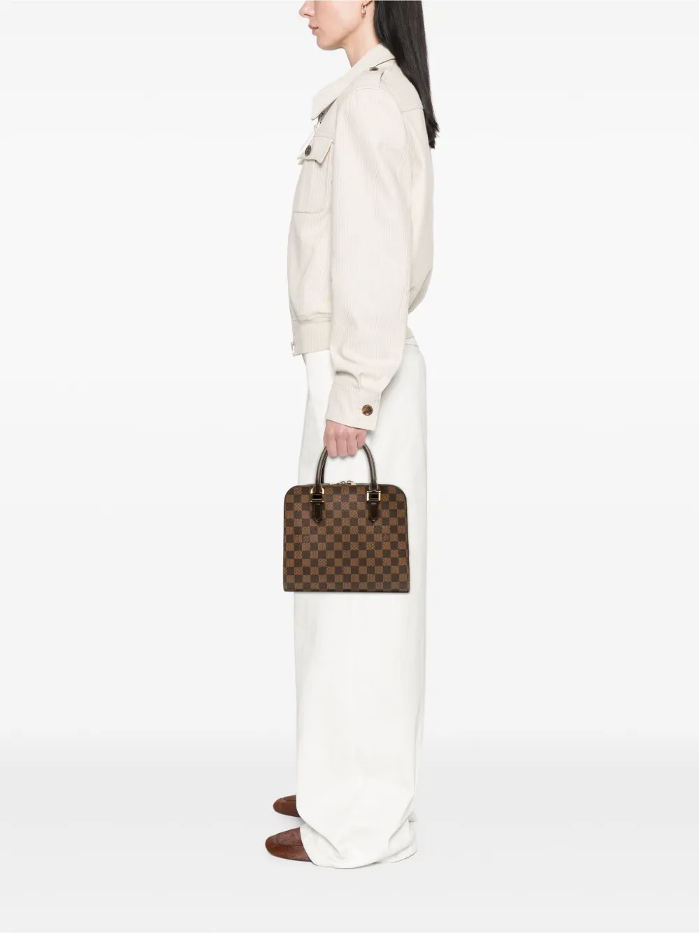 Louis Vuitton Pre-Owned 2004 Damier Ebene Triana handbag | Pre-Owned | Image 2