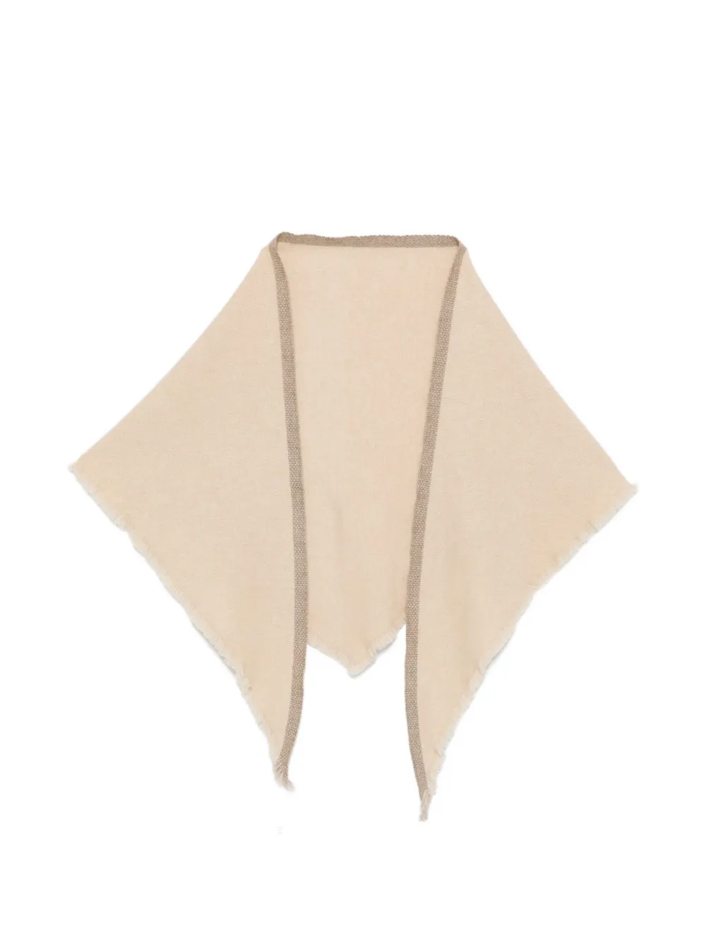 Liska contrasting-trim scarf | Neutrals | Image 1