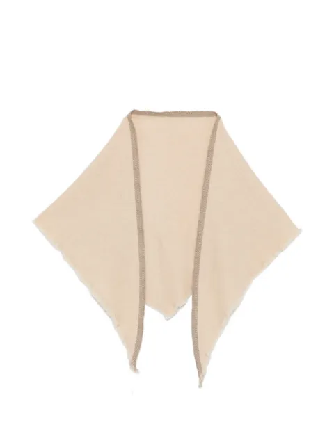 Liska contrasting-trim scarf