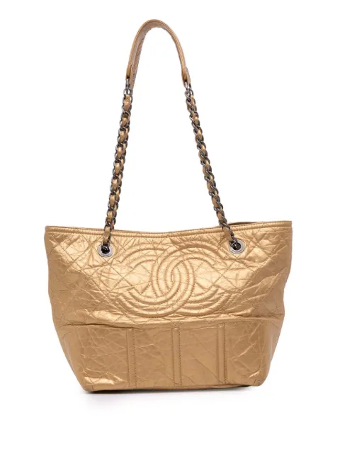 CHANEL Pre-Owned 2008-2009 Distressed Calfskin Shopping In Moscow tote bag