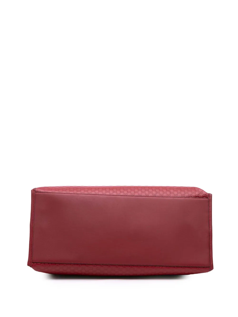 Pre-owned Gucci 2016-2025 Large Soft Microssima Satchel In Red