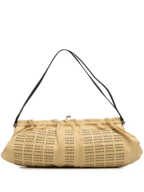 Miu Miu Pre-Owned 2000-2025 Leather Kiss Lock shoulder bag