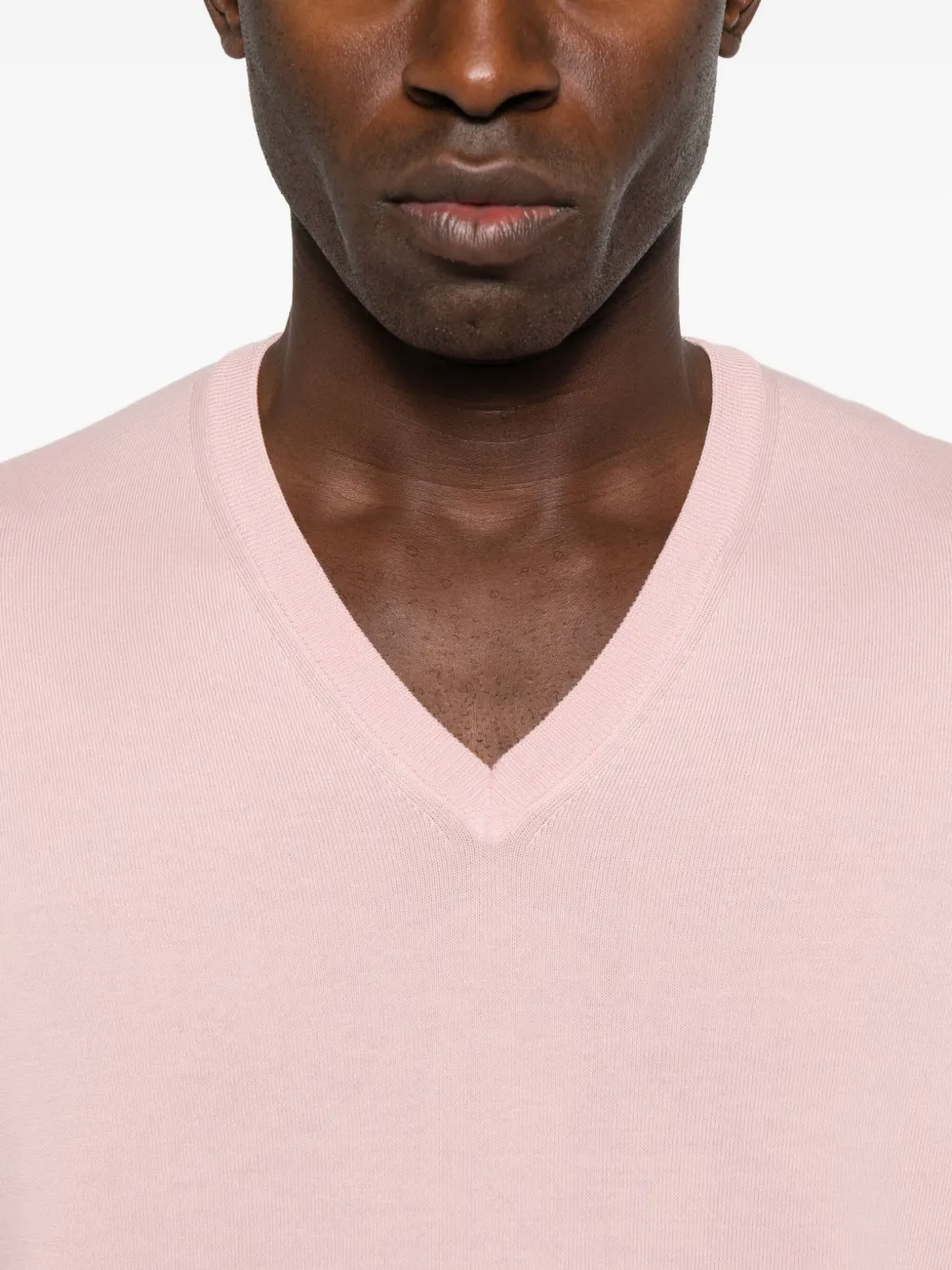 Gran Sasso V-neck Sweater In Pink