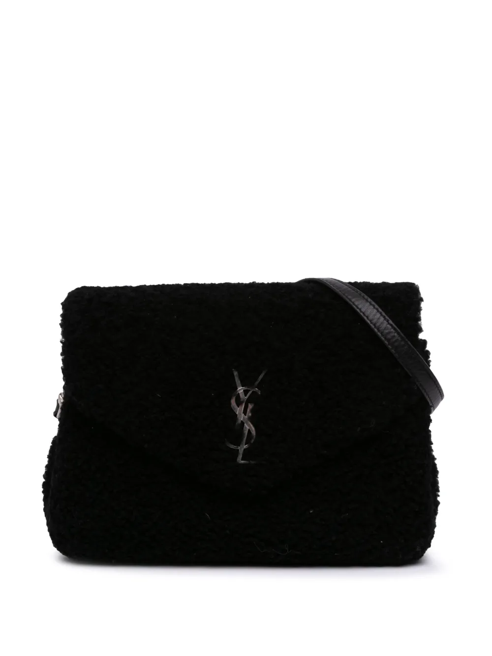 Saint Laurent Pre-Owned 2018 Toy Shearling Loulou crossbody bag | Black | Image 1