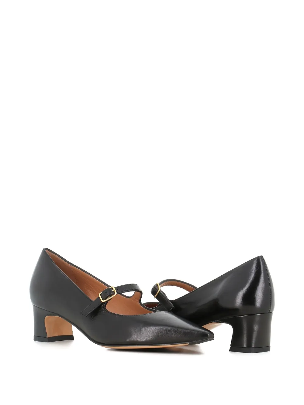 Tassinari Buckle-strap Pointed-toe Pumps In Black