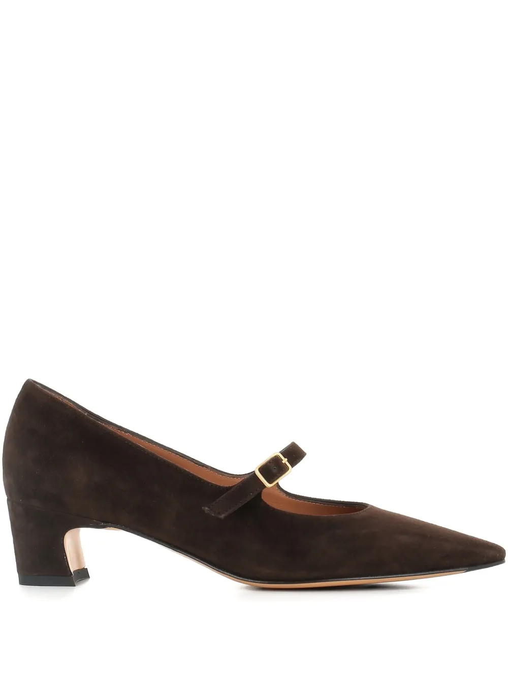 Tassinari Buckle-strap Pointed-toe Pumps In Brown