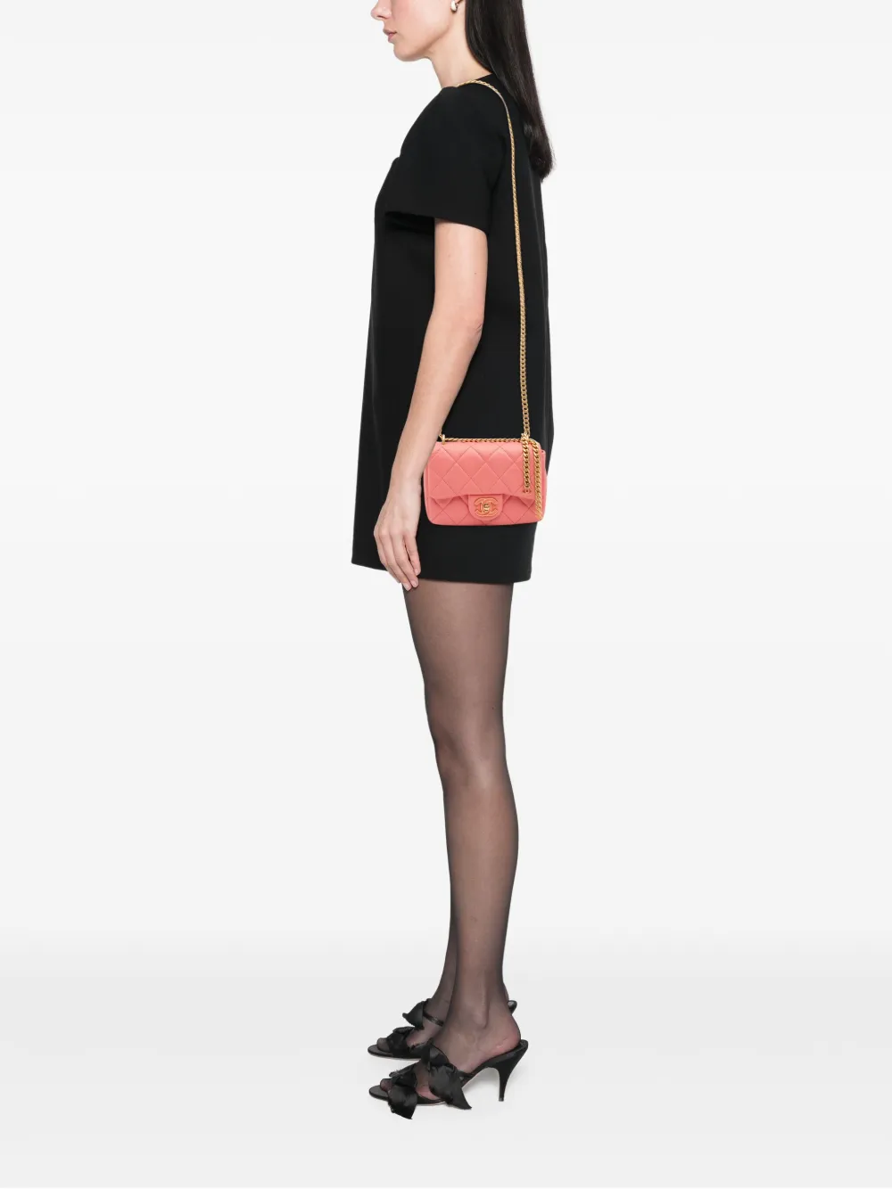 CHANEL Pre-Owned 2021-2025 Mini Lambskin Pending CC Flap crossbody bag | Pre-Owned | Image 2