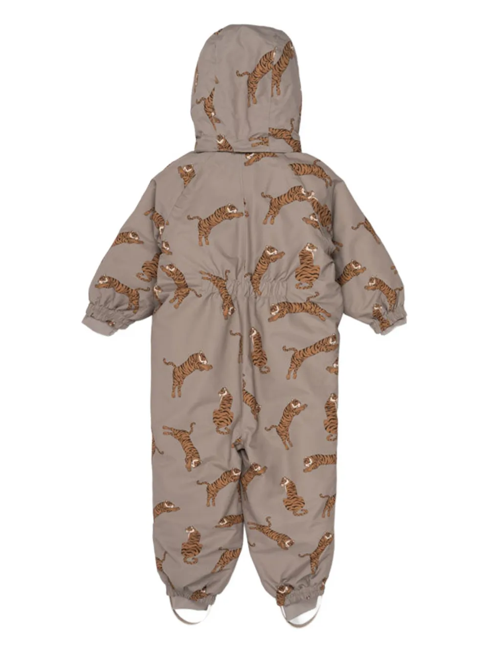 Konges Sløjd Skipak met tijgerprint en capuchon - Beige