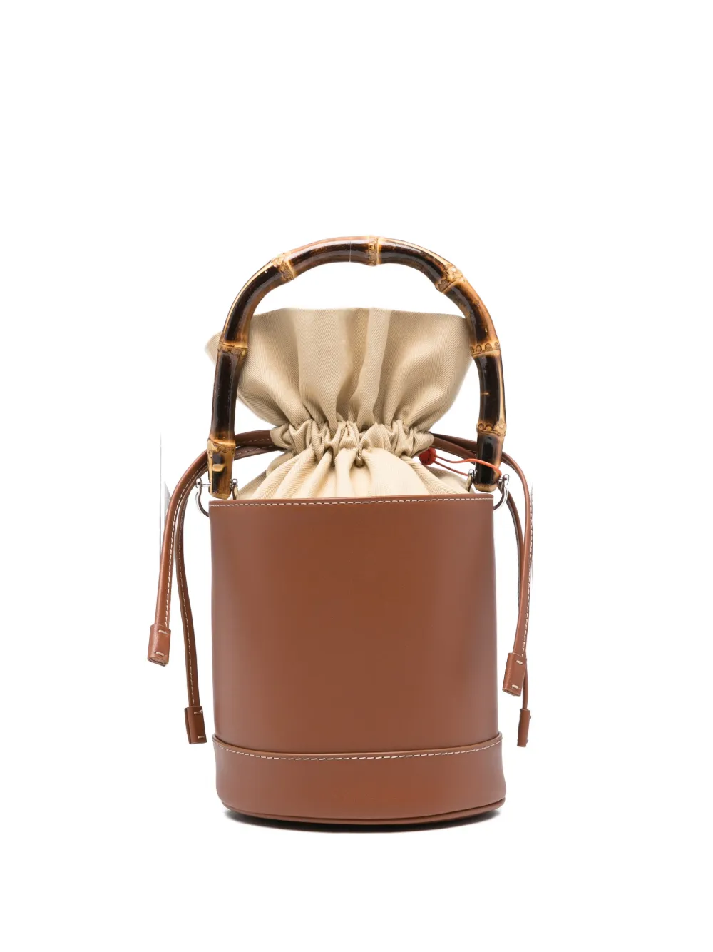 Simon Miller Tiki top-handle leather tote bag - Marrone
