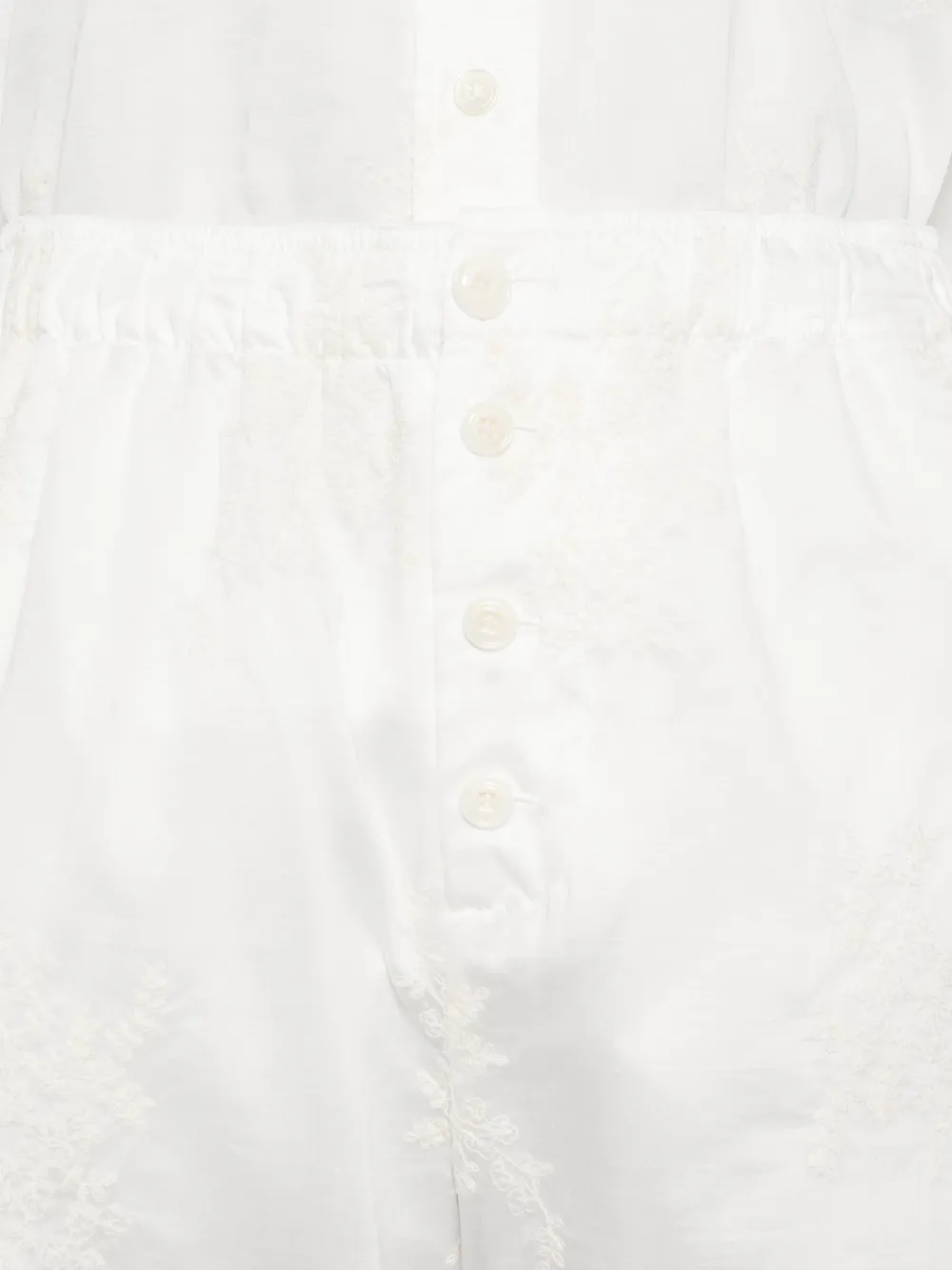 OUR LEGACY Frill bermuda shorts Beige