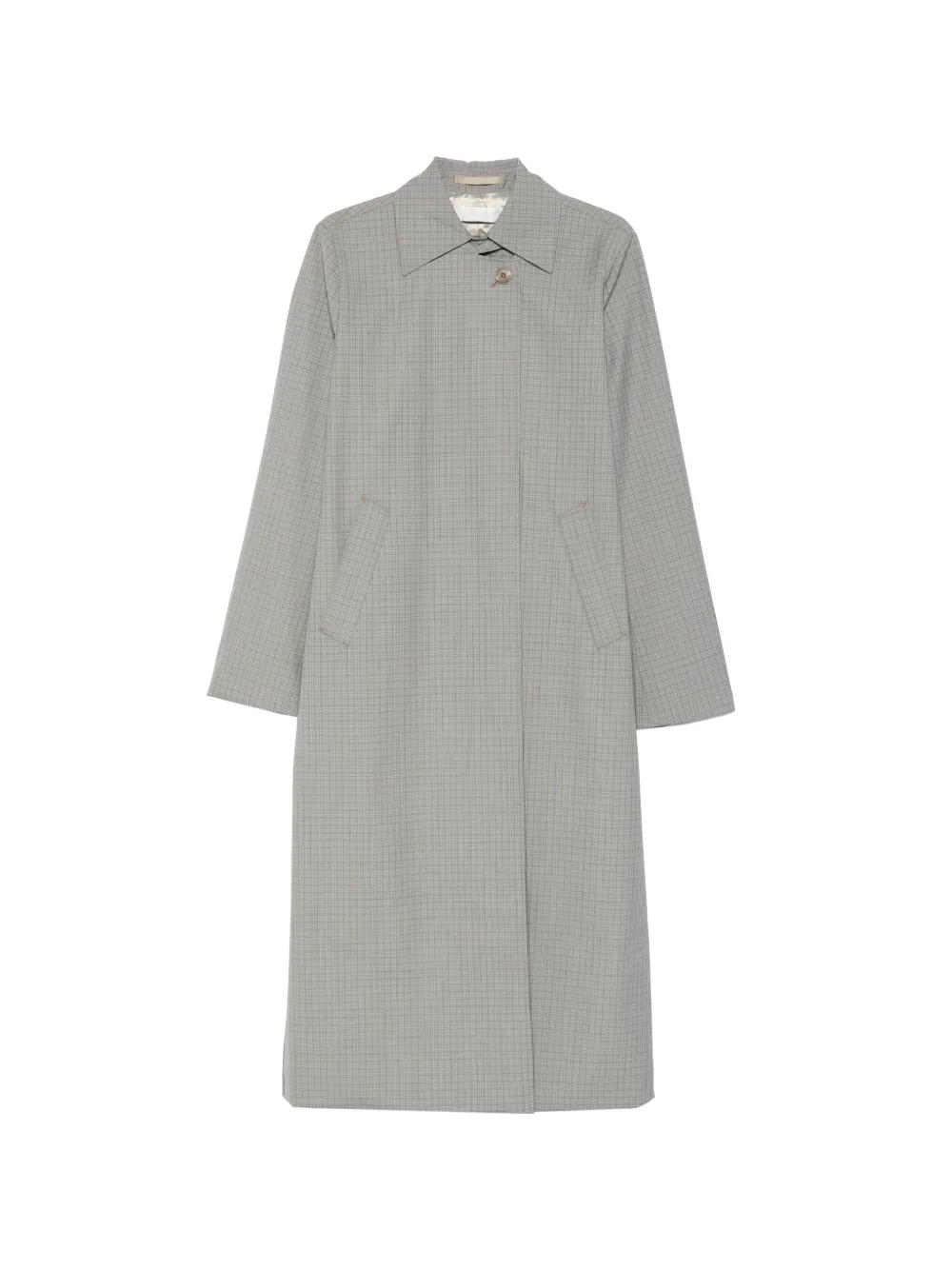 OUR LEGACY Capital single-breasted checked coat - Grigio