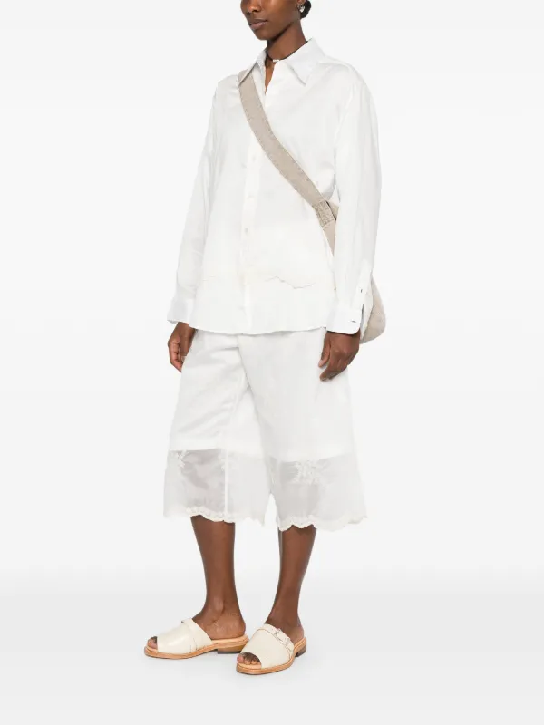 OUR LEGACY lace-trim Shirt | White | FARFETCH UZ