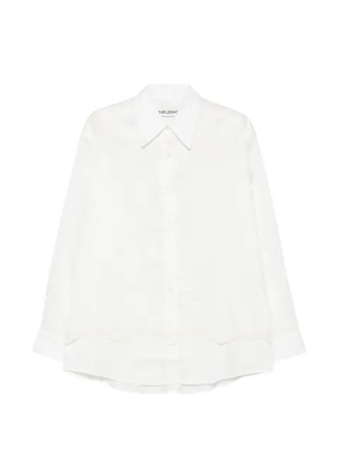 OUR LEGACY lace-trim shirt