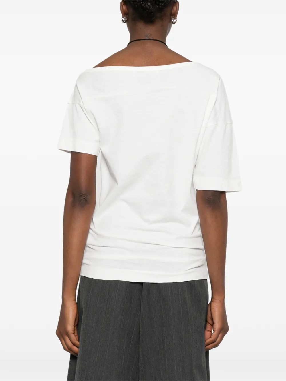 OUR LEGACY Slanted T-shirt Wit