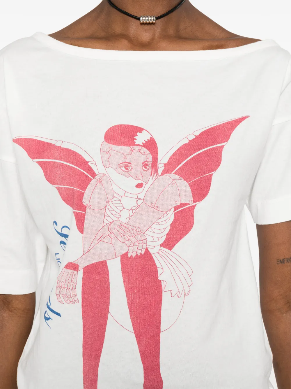 OUR LEGACY Slanted T-shirt Wit
