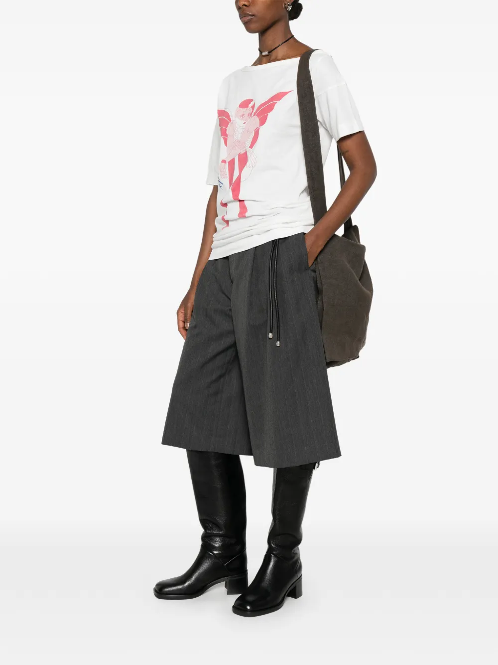 OUR LEGACY Slanted T-shirt Wit